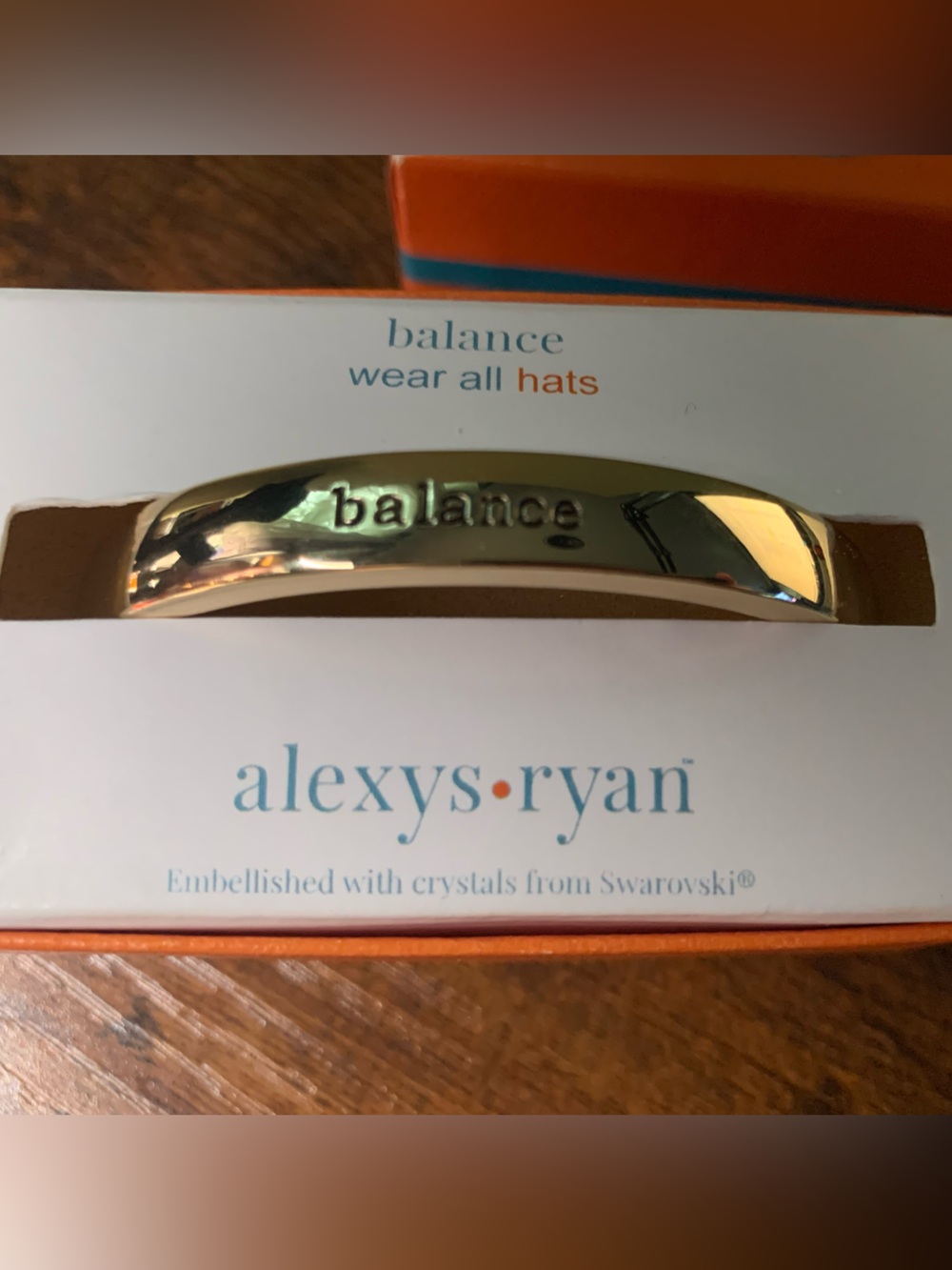 alexys ryan Gold Tone 'balance' Bracelet